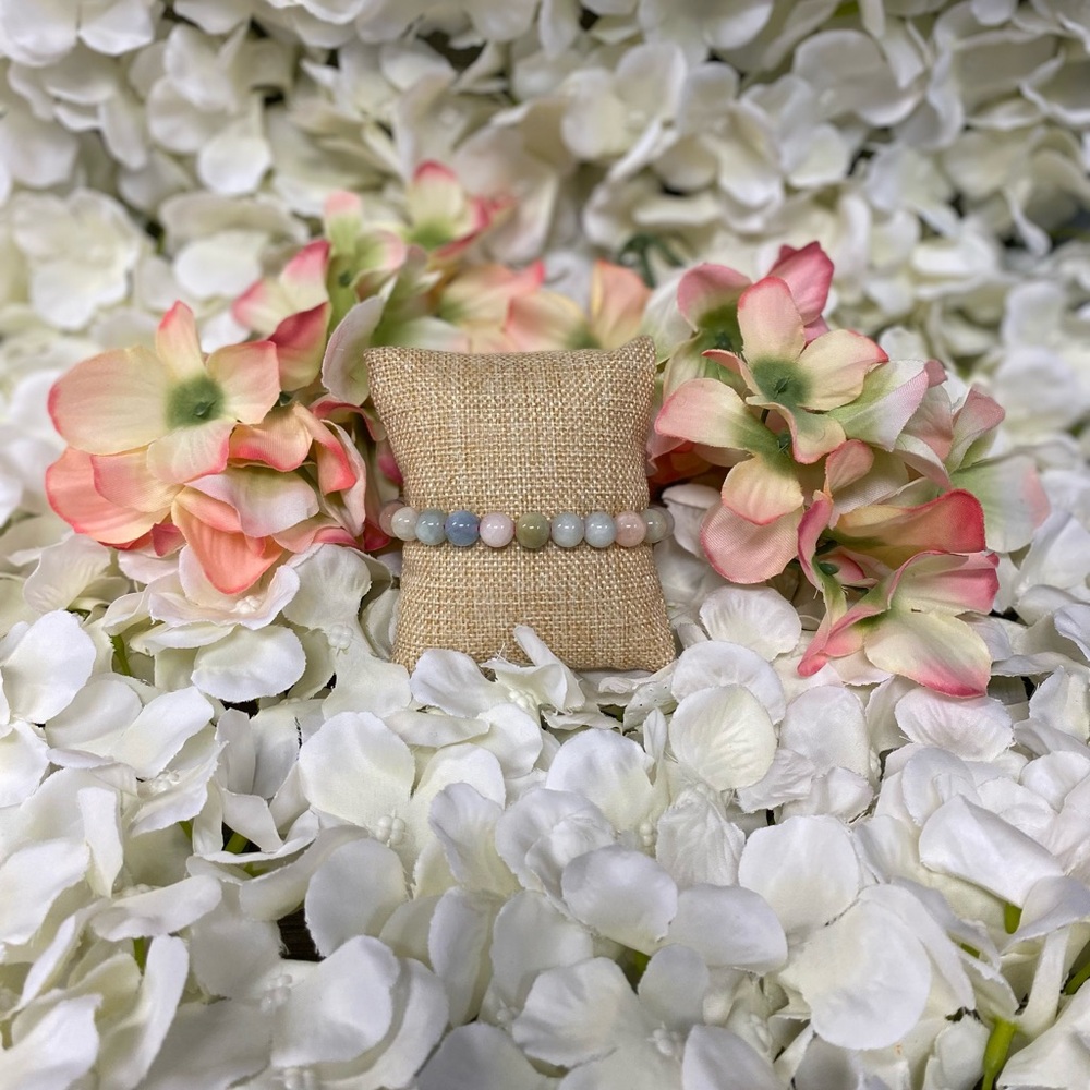 Morganite Crystal Bracelet #636